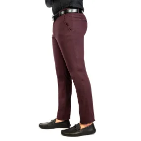 Regular Fit Maroon Chinos