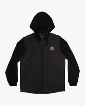 RVCA Grant Hooded Puffer Jacket - Black