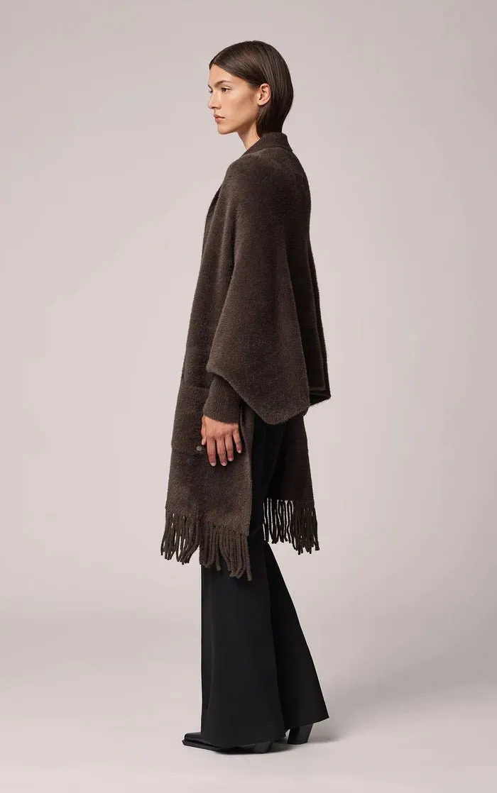 SOIA&KYO DANELA - Knit Scarfigan With Fringe