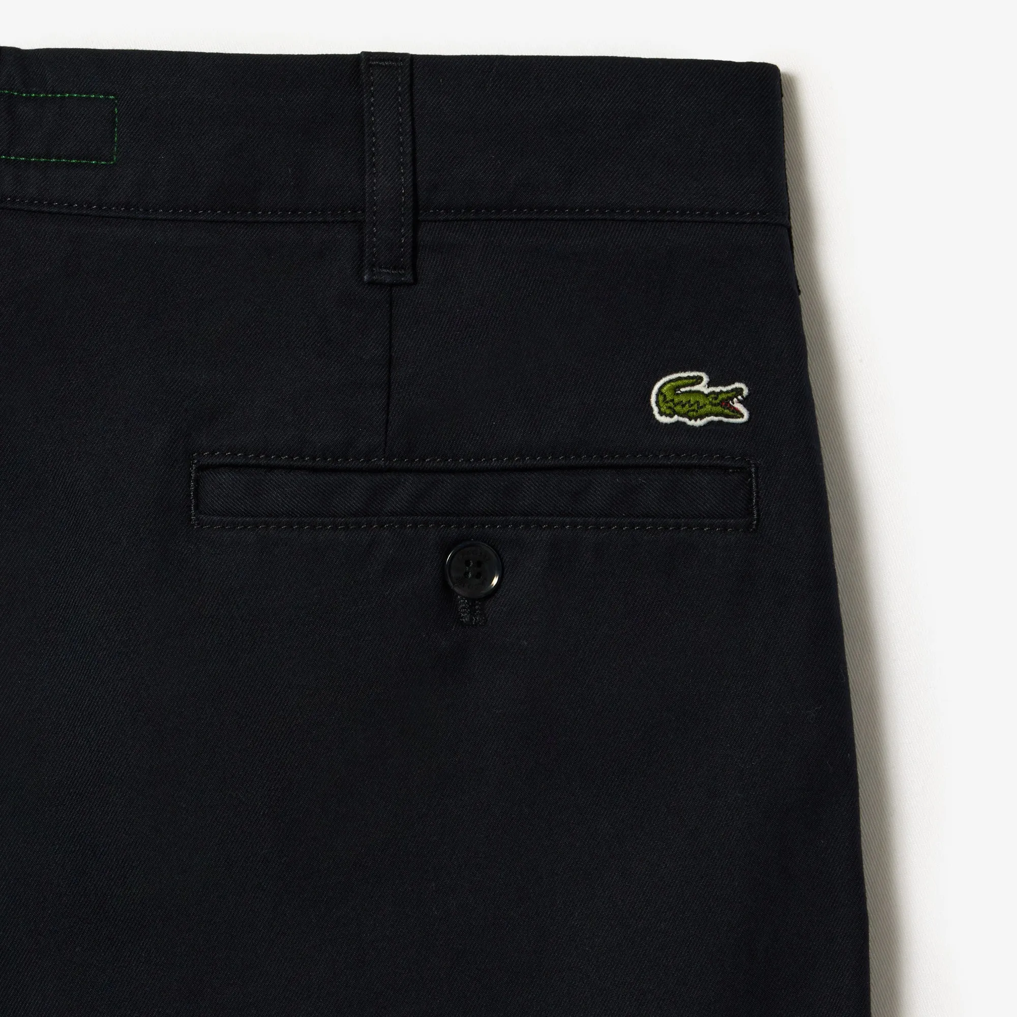 Straight Fit Cotton Twill Chinos