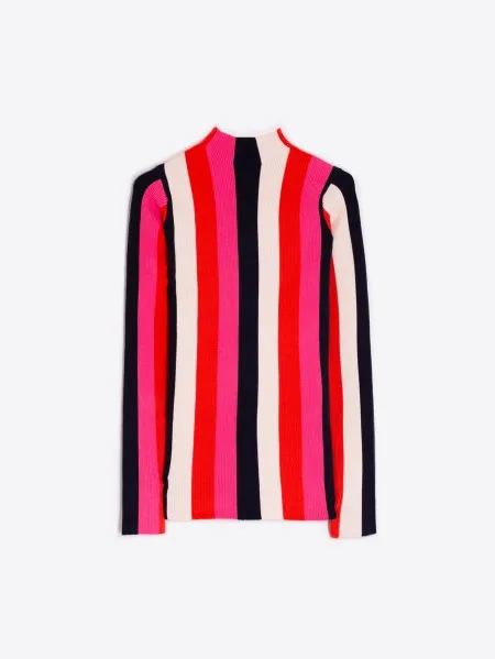 Stripe Turtleneck