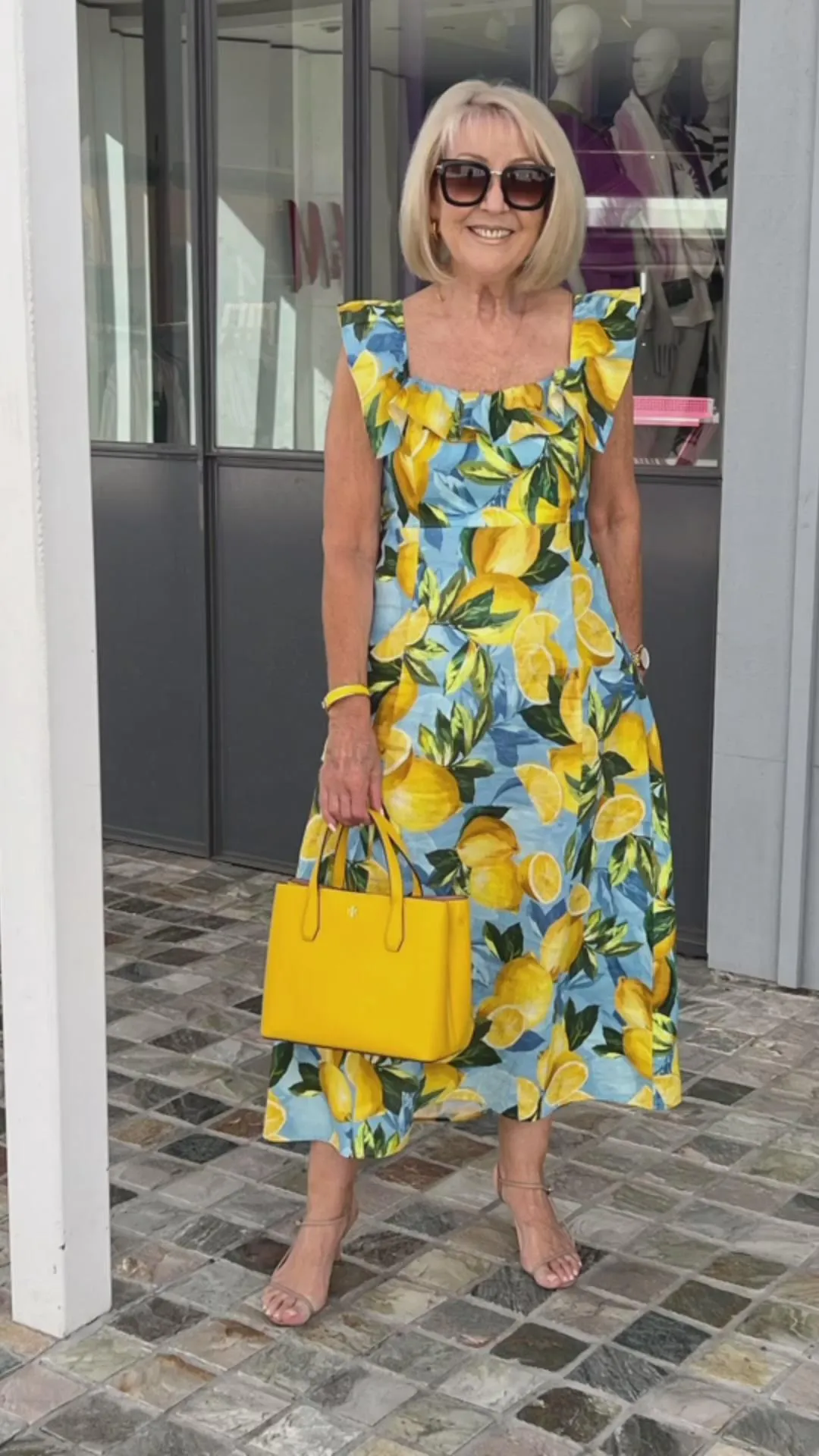 💥Summer sale-50% OFF🍋Plus Size Lemon Printing Tunic Dress