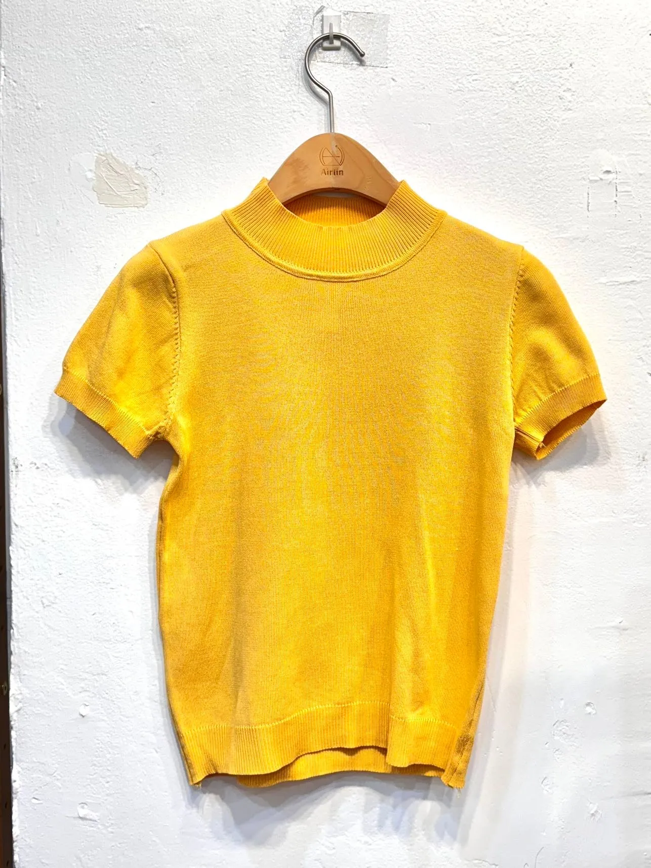 Summer Yellow High Neck Top