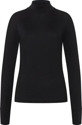 super.natural Women&#x27;s Tundra175 Turtleneck Jet Black | Buy super.natural Women&#x27;s Tundra175 Turtleneck Jet Black here | Outnorth