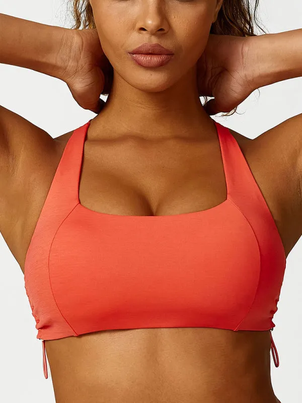 TEEK - Drawstring Yoga Breathable Bra