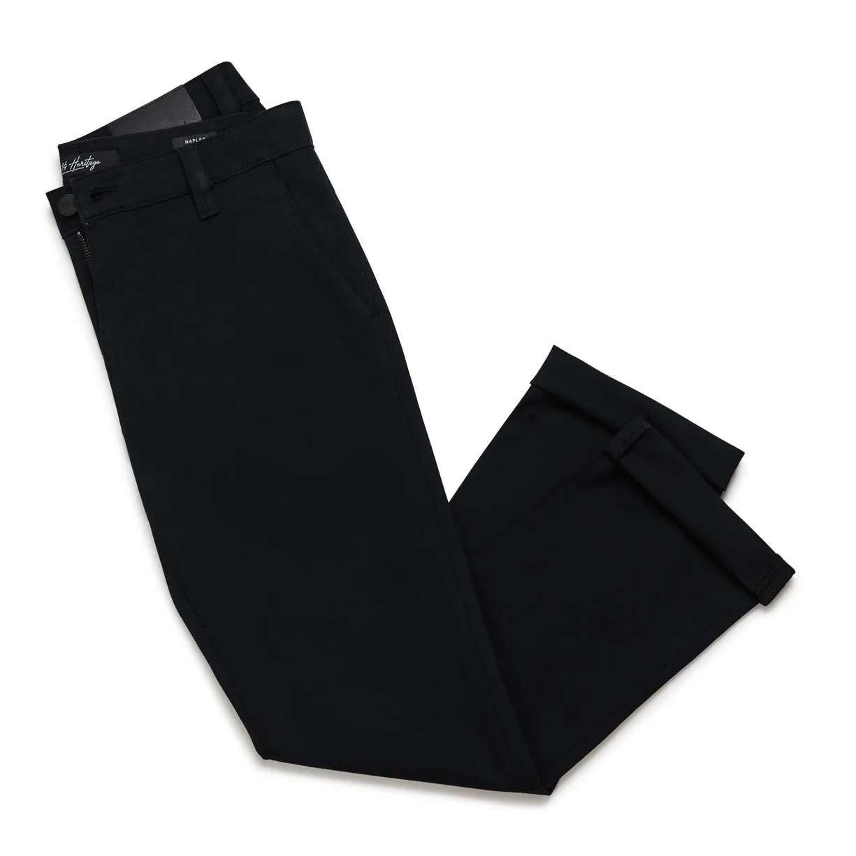 Verona Slim Leg Chino Pants In Black High Flyer