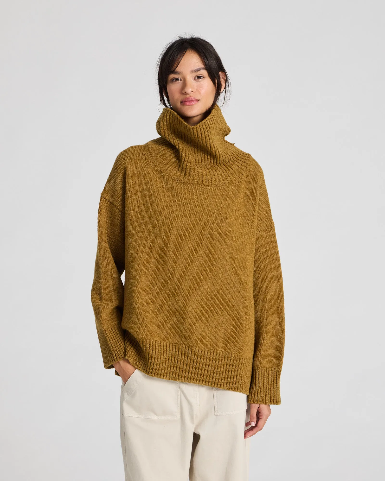 Vita Lambswool Jumper - Dried Tobacco