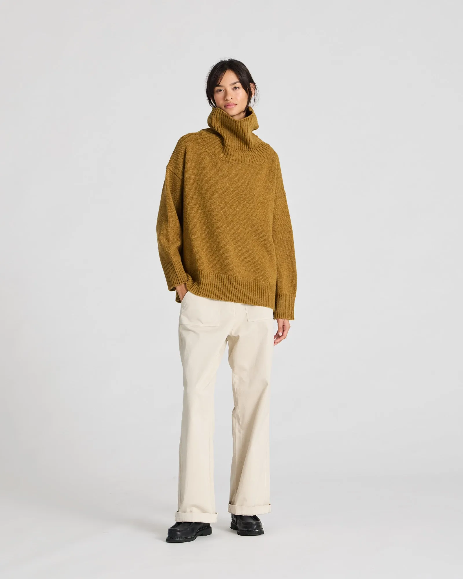 Vita Lambswool Jumper - Dried Tobacco