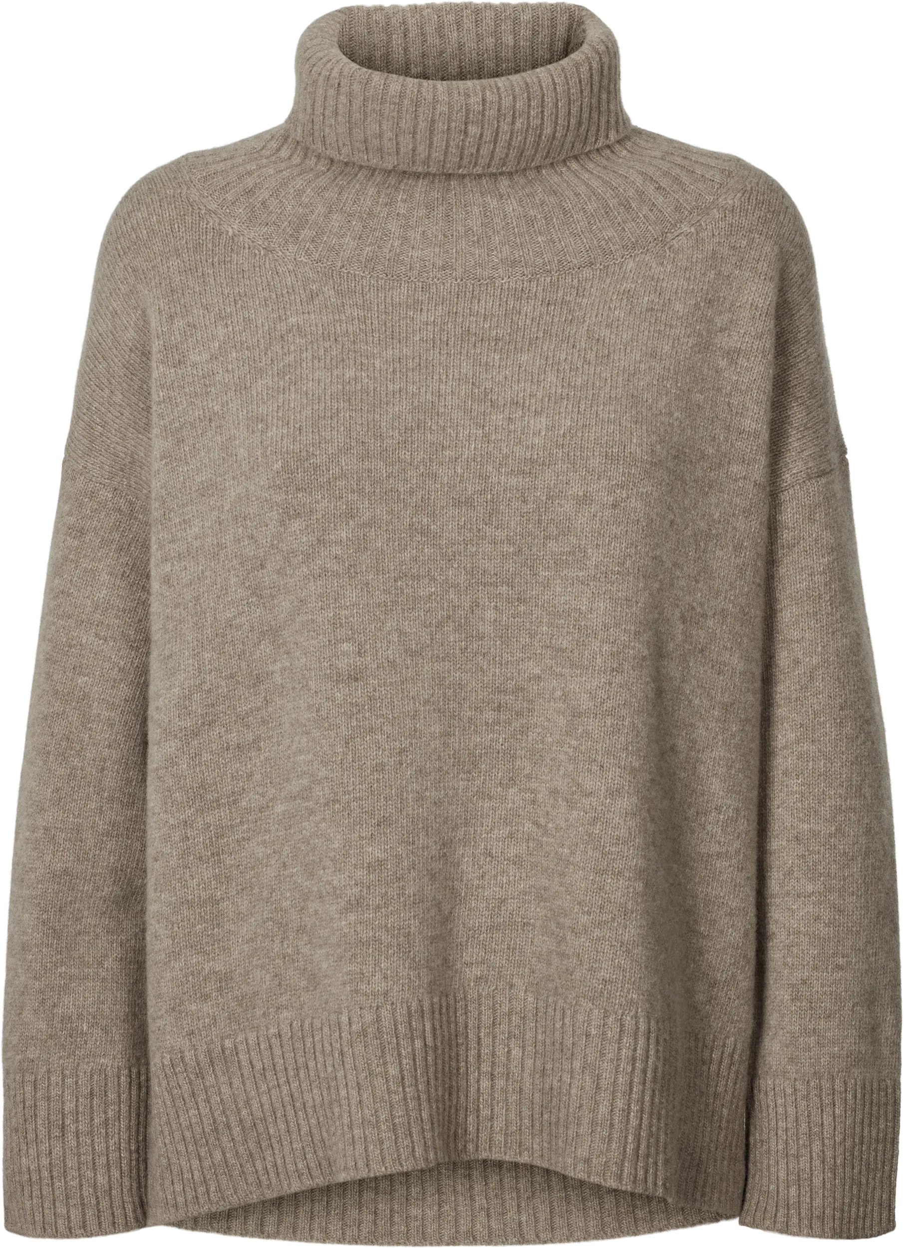 Vita Lambswool Jumper - Stone Grey