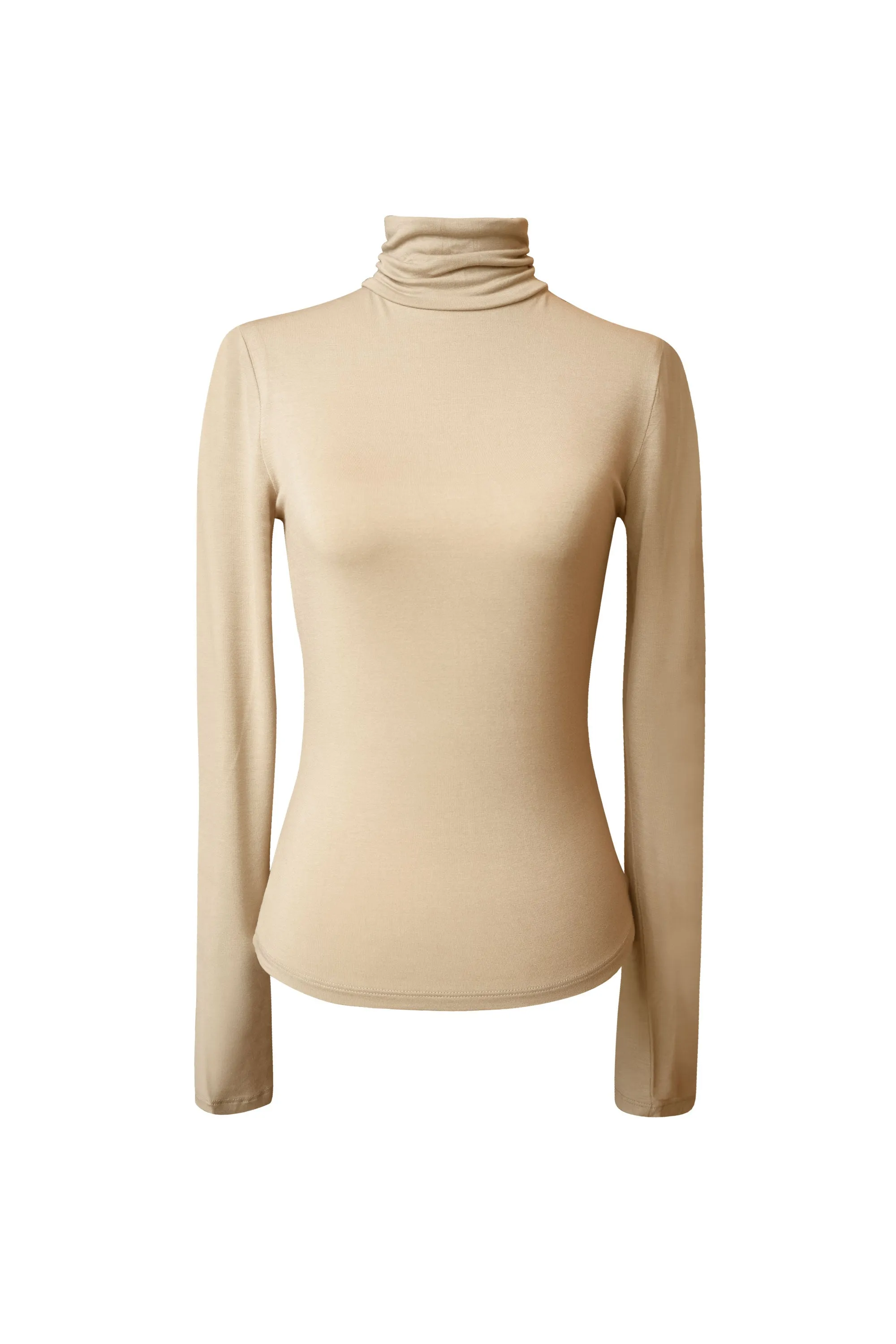 Winifred Taupe Turtleneck Top