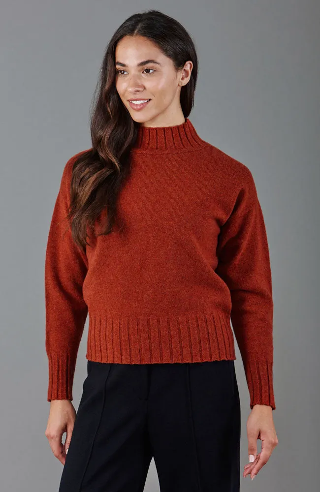 Womens Lambswool Grown On Neck Jumper