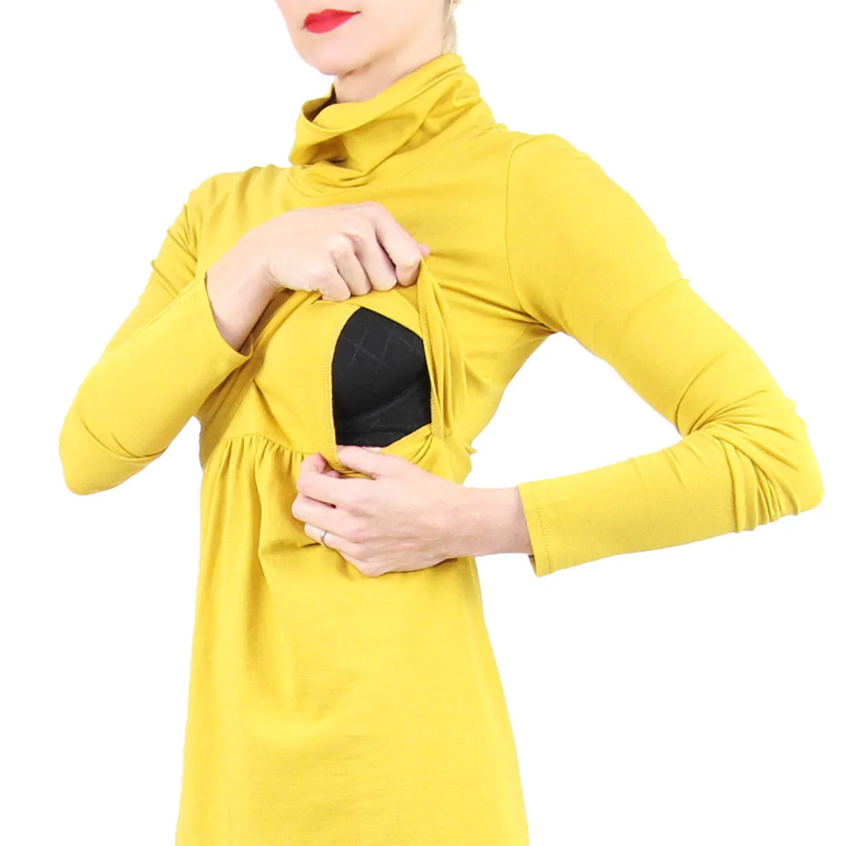 Yellow Long Sleeve Turtleneck